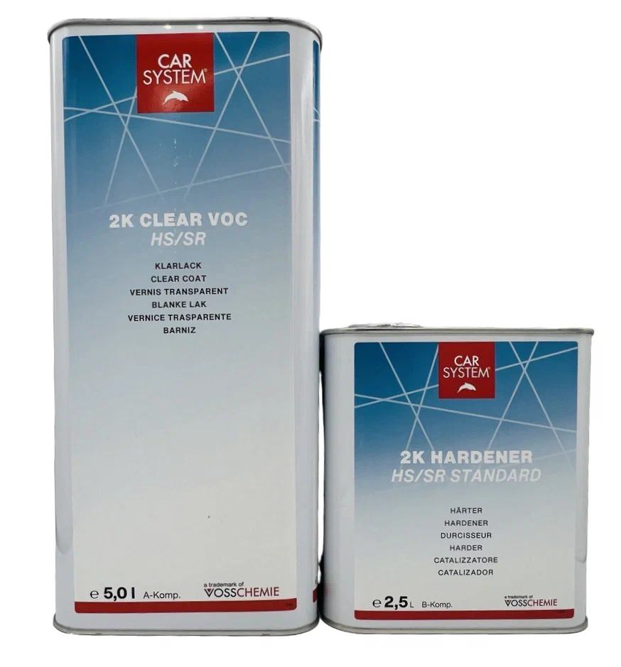 CarSystem 2K Clear VOC HS Scratch Resistant Clearcoat Kit