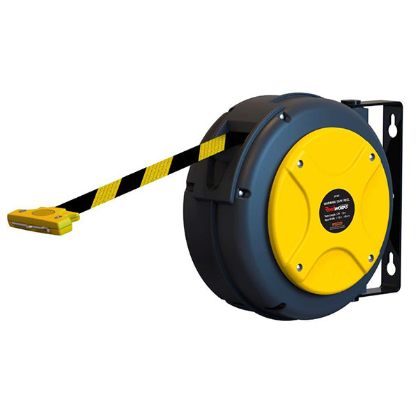 Warning Tape Reel Yellow & Black 16m