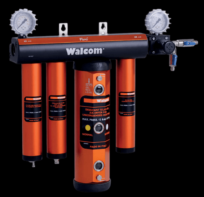 Walcom FSRD3 Air Treatment Triple Stage Filter + Silca