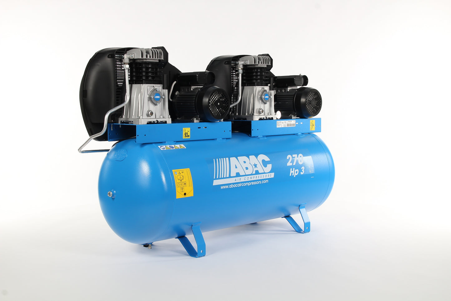 ABAC PRO A39 270 FM3 Tandem - 240V 270L 27.9CFM 10Bar Air Compressor - 4116024868