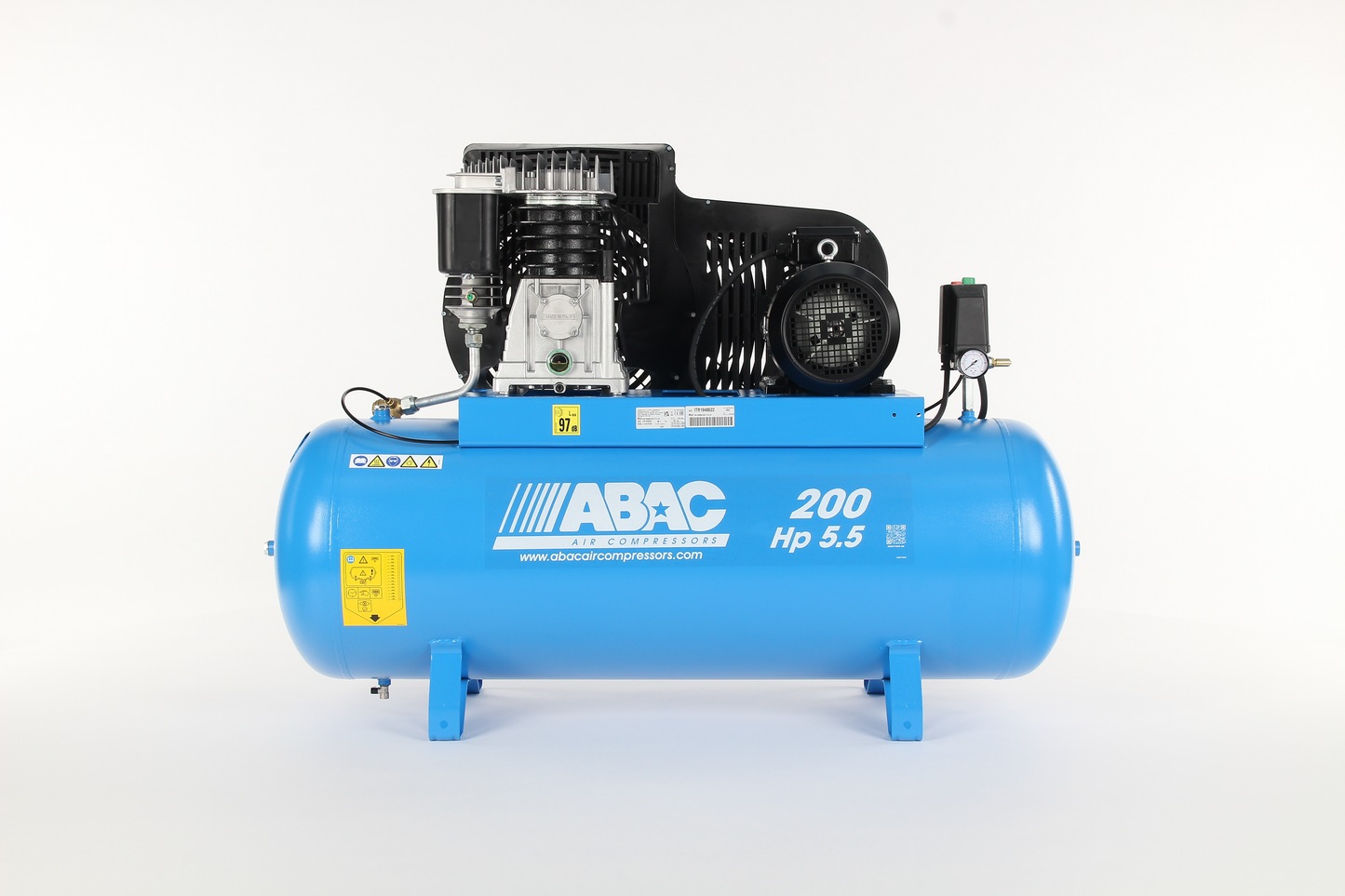 ABAC PRO B5900B 200 FT5.5 - 3 Phase 4kw 200L 23CFM 10Bar Air Compressor - 4116019759