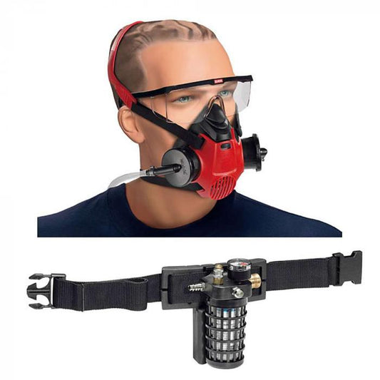 SATA Air Star C Airfed Half Mask with Activated Charcoal Filter & 1.2m hose (137554)