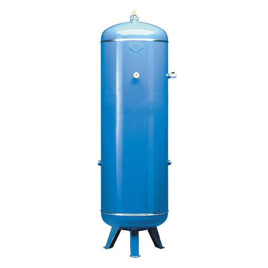 ABAC Painted 100Ltr Vertical Compressed Air Receiver Tank & Fittings - 2236100970