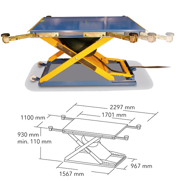 Herkules HM1100 Mobile Car Lift