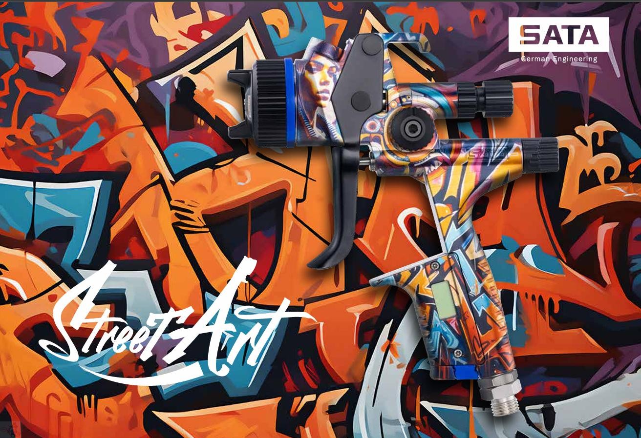 SATA X5500 Street Art Limited Edition RP 1.3 'I' Spray Gun DIGITAL BAR RARE