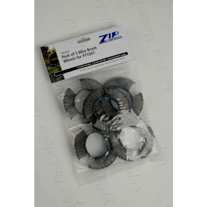 FMT5083 Wire Brush Wheels COARSE Pack of 5