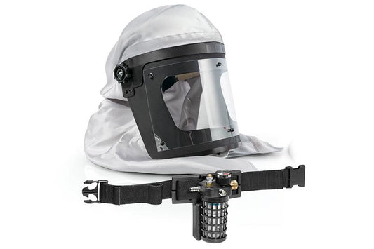 SATA Vision 2000 Airfed Mask Kit with Activated Charcoal Absorber and 1.2m Hose