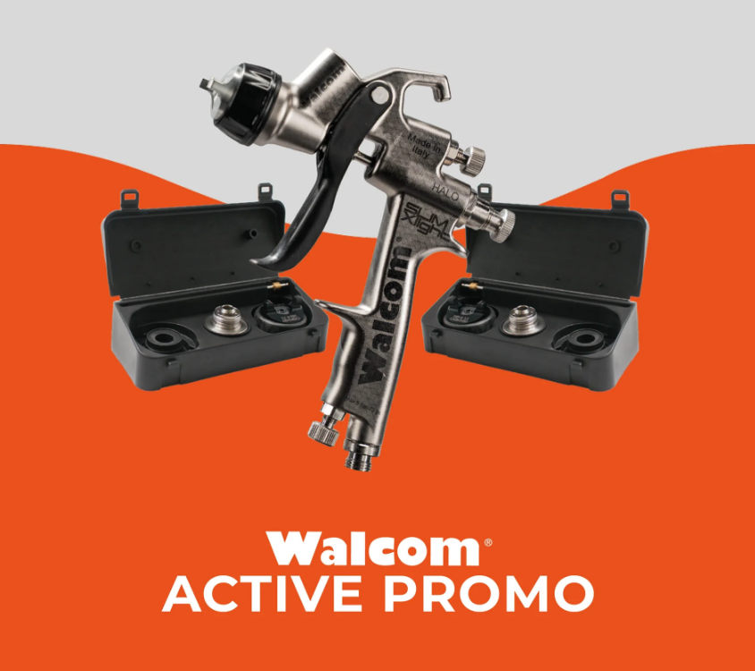 Walcom ALL IN ONE Slim X LIGHT HALO Spray Gun Kit Gravity