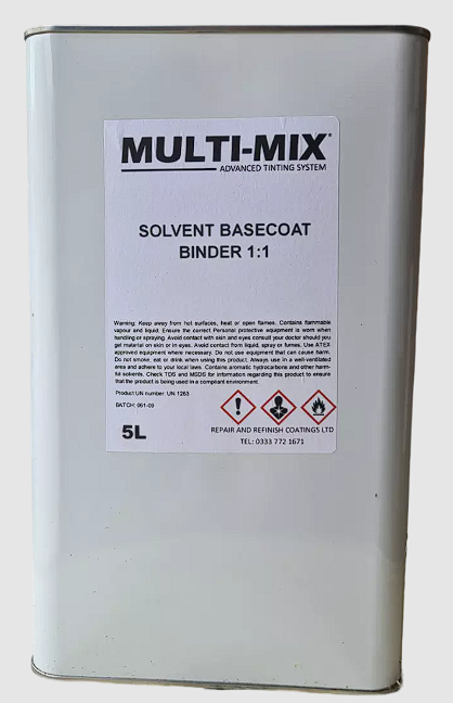Multi-Mix Solvent 1:1 Basecoat Binder 5L