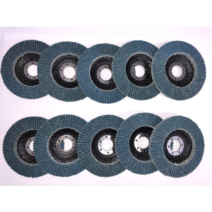 FMT Flap Disc Zirconium 115mm 40,60,80 Grit x10