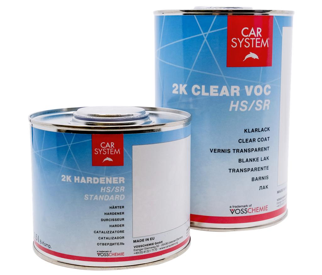 CarSystem 2K Clear VOC HS Scratch Resistant Clearcoat Kit