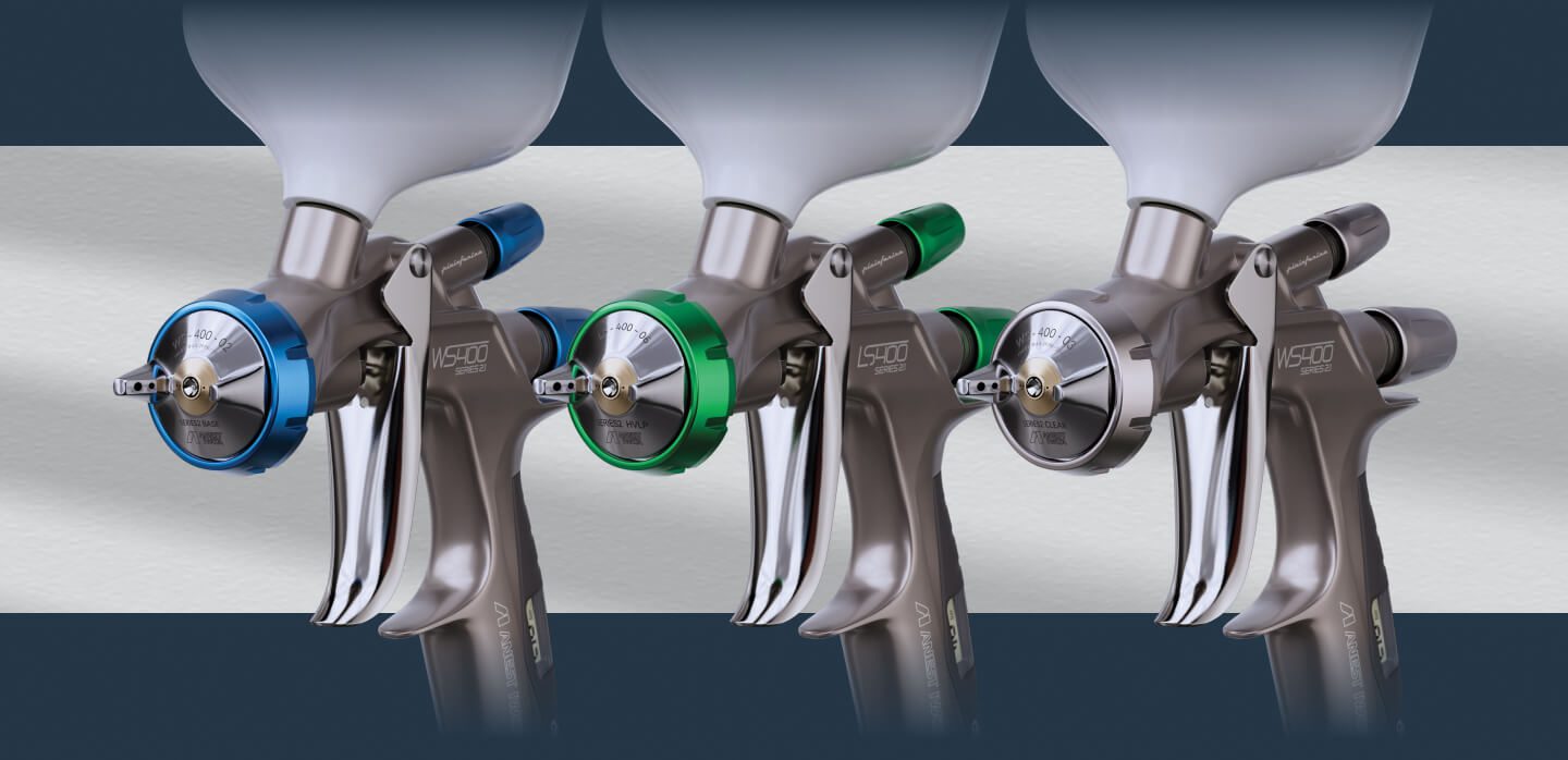 NEW Anest Iwata LS400 Series 2.1 Digital Spray Gun