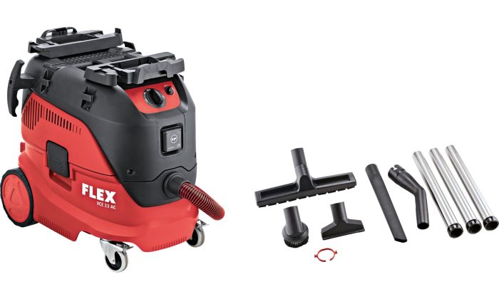 FLEX ORE 5-150 SANDER & VCE 33 L AC-SET 230/BS DUST EXTRACTOR KIT